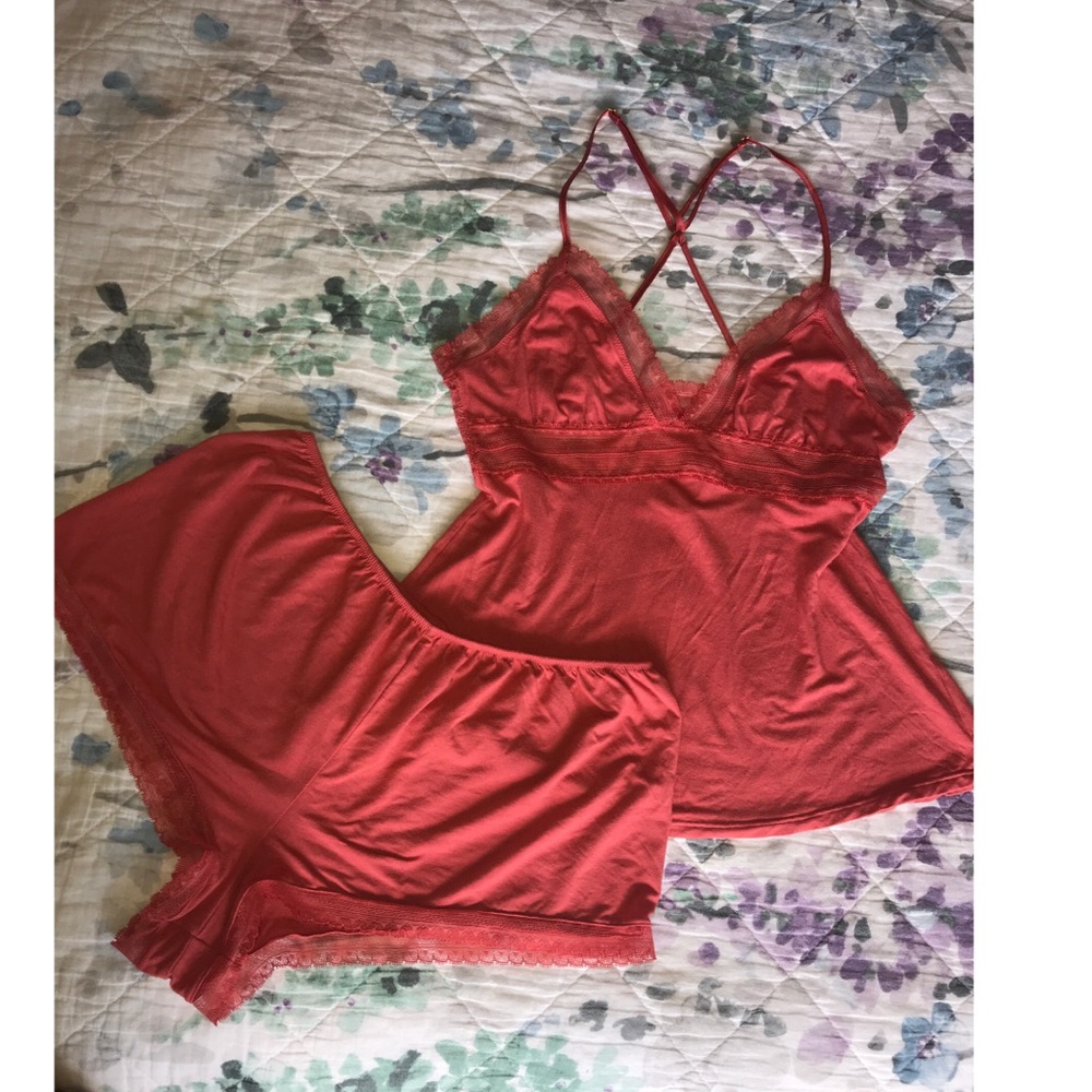 VICTORIA’S SECRET Cami Short Pj Set Coral